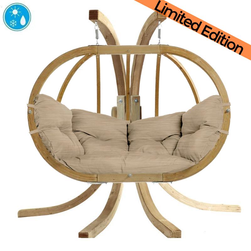 Globo Royal Double Hanging Egg Chair Set