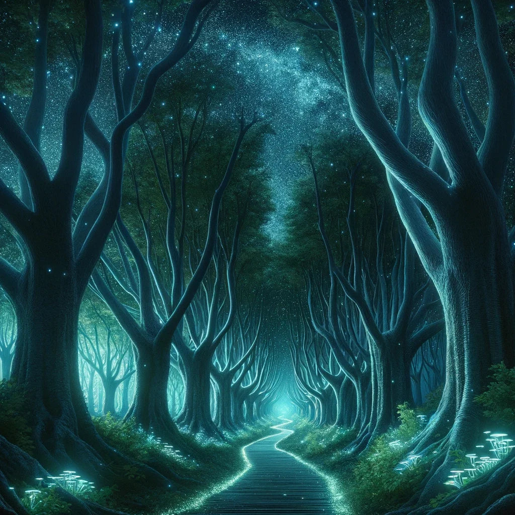 Glowing Grove Cotton Cushion