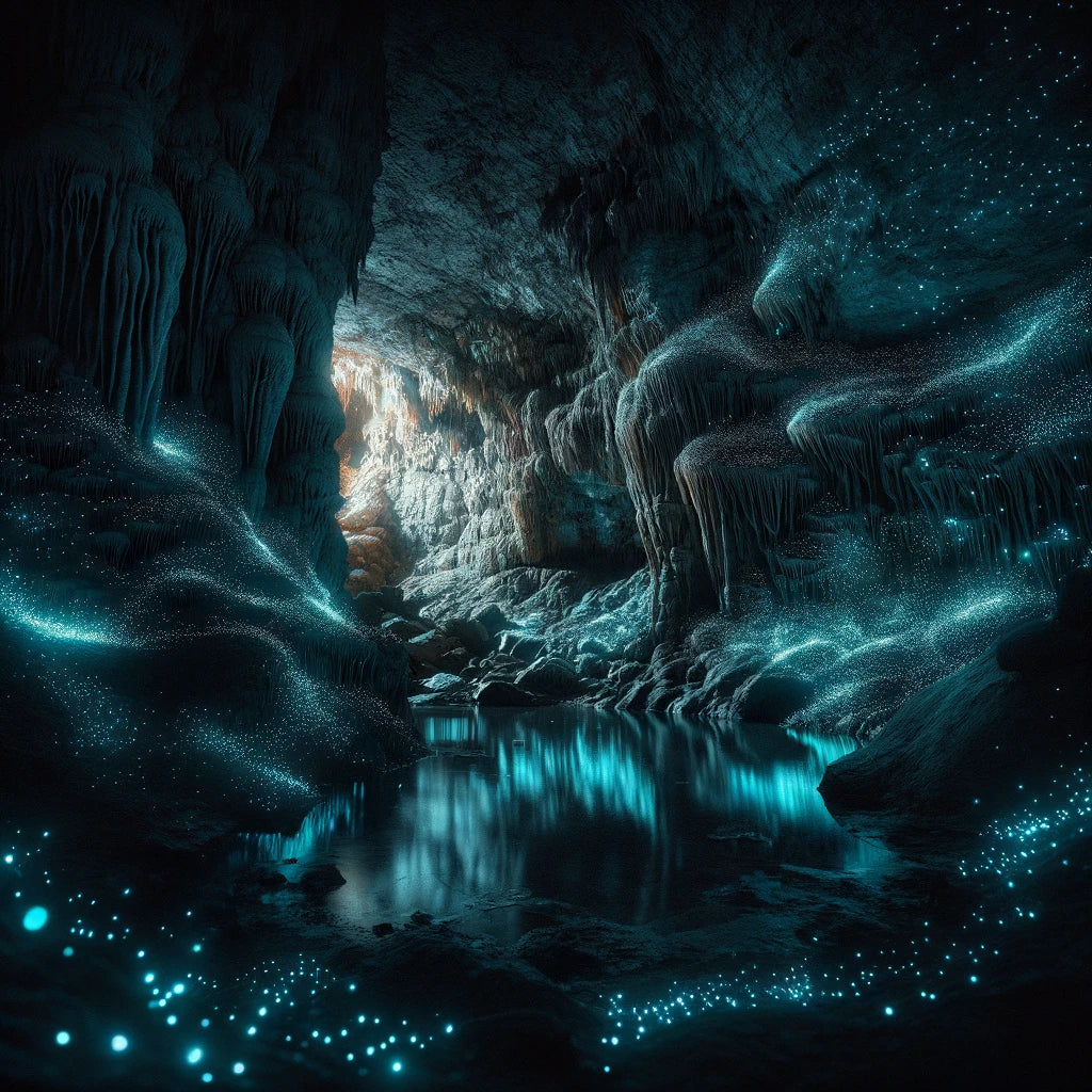Glowworm Cave Canvas