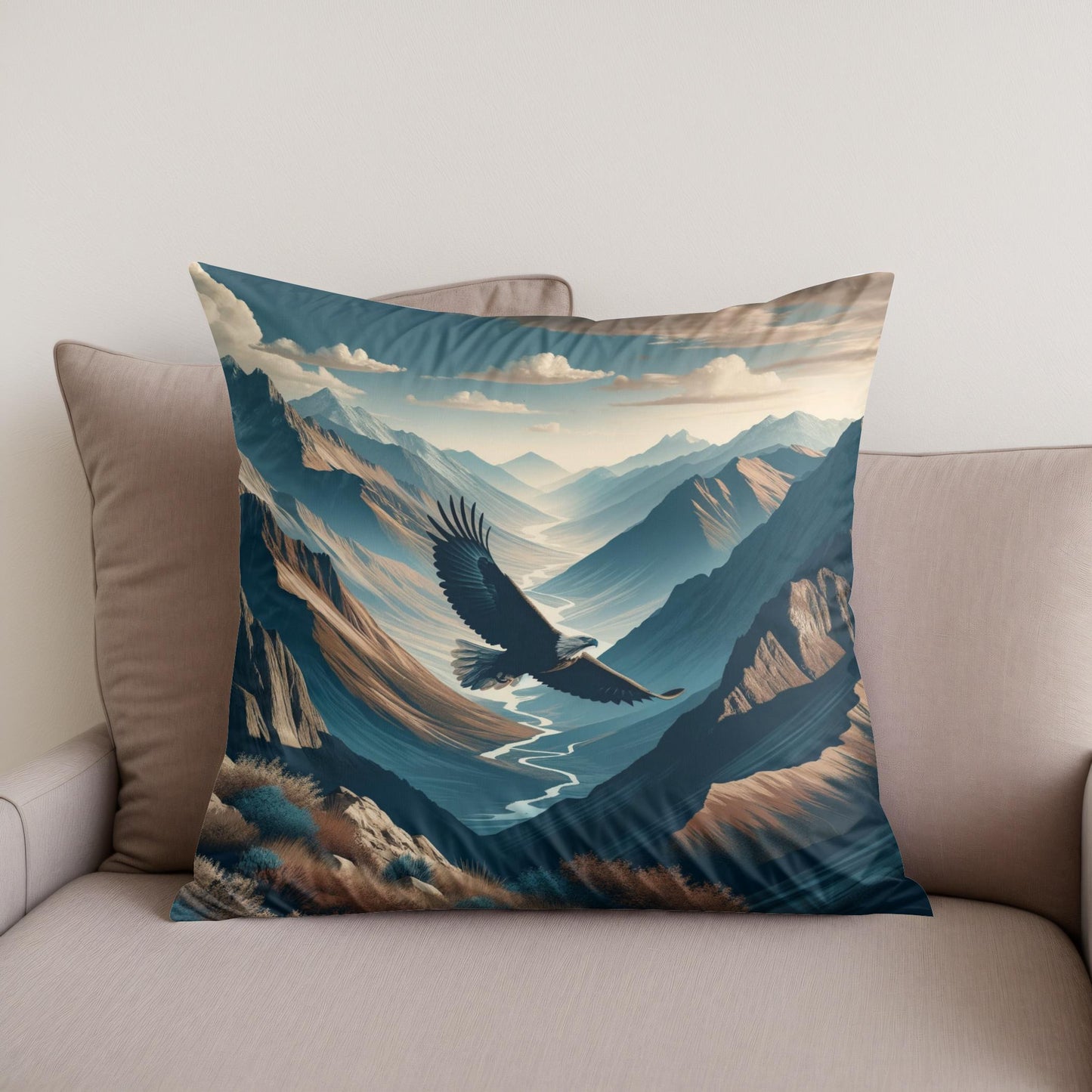 Soaring Heights Cotton Cushion