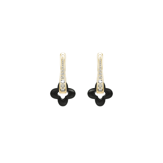 Golden Clover Earrings