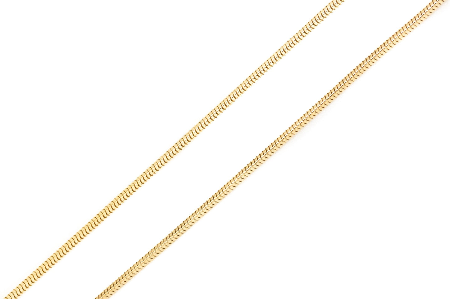 17.5" (45cm) Gold Plated Snake Chain