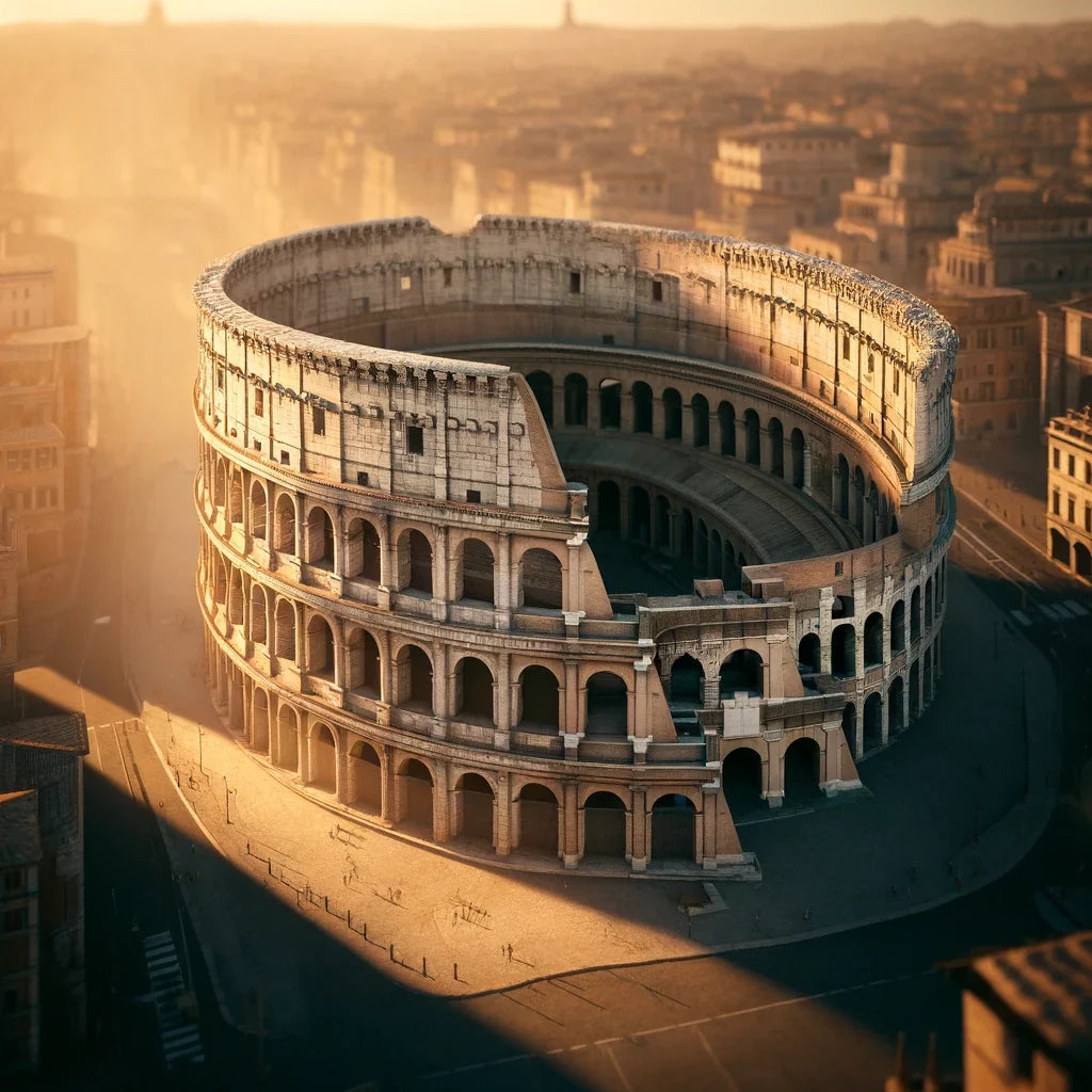 Golden Colosseum Canvas