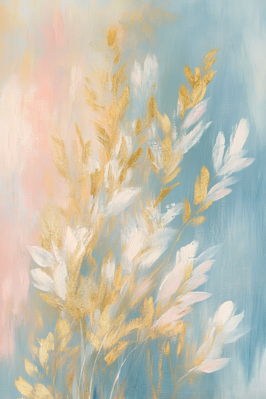 Golden Coral Reef Canvas