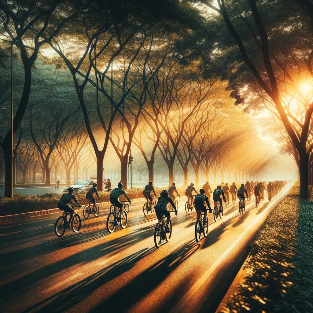 Golden Hour Cycle Summer Canvas