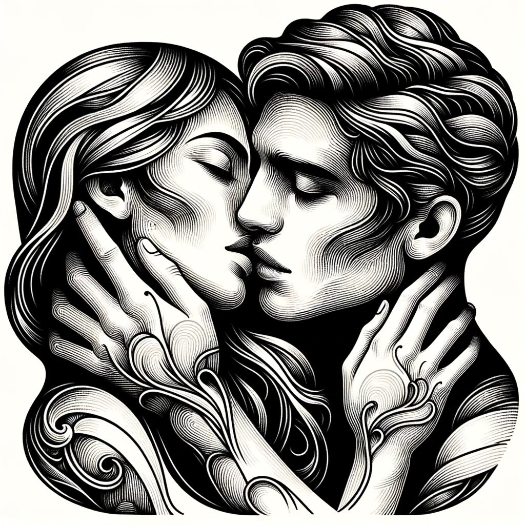 Golden Kiss Canvas