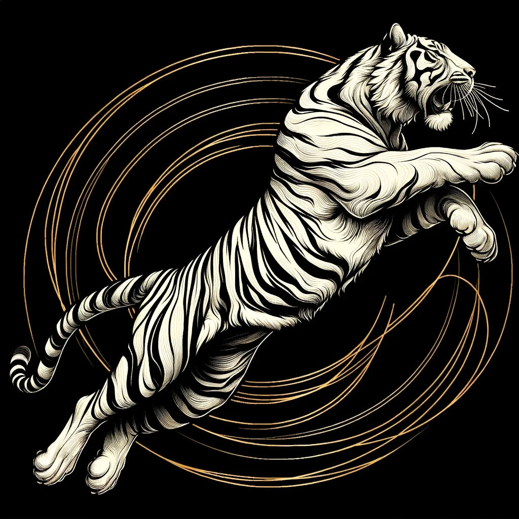 Golden Leap Majesty Canvas