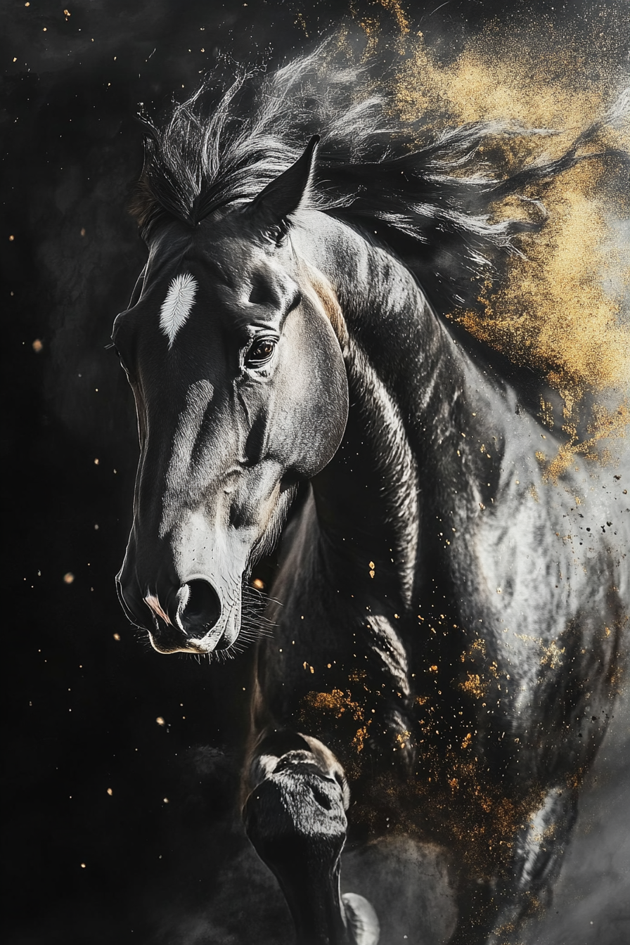 Golden Whirlwind Canvas