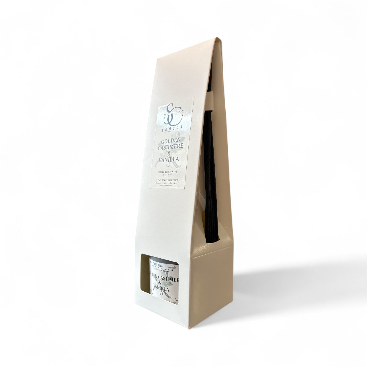 Golden Cashmere & Vanilla – Odour Eliminating Reed Diffuser (100ml)