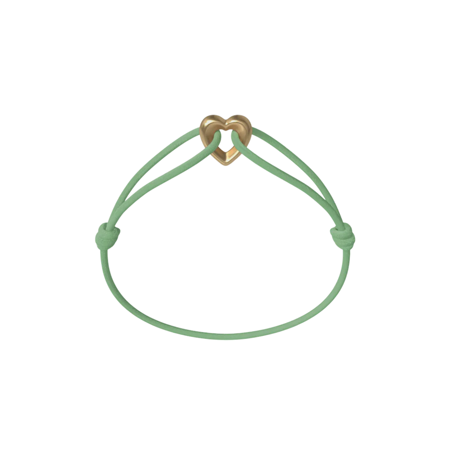 Golden Heart Cord Bracelet