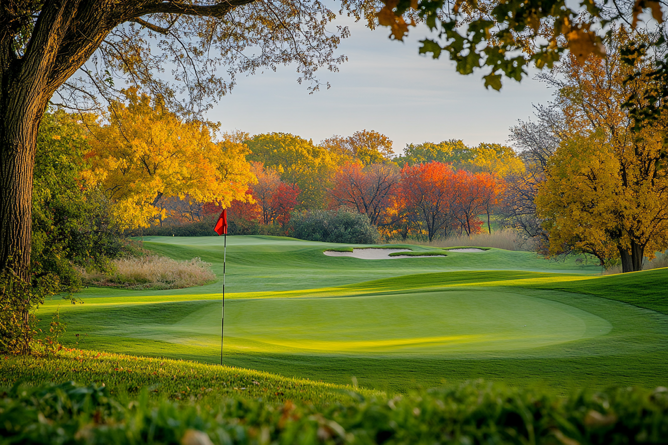 Golf Course Dawn Blanket