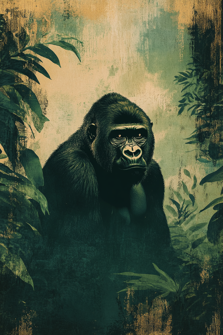 Gorilla Gaze Canvas