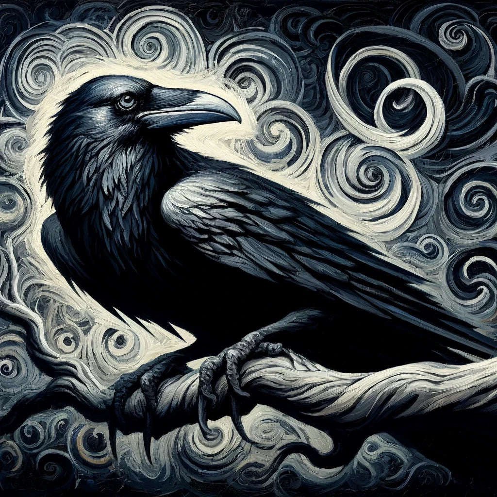 Gothic Raven Canvas