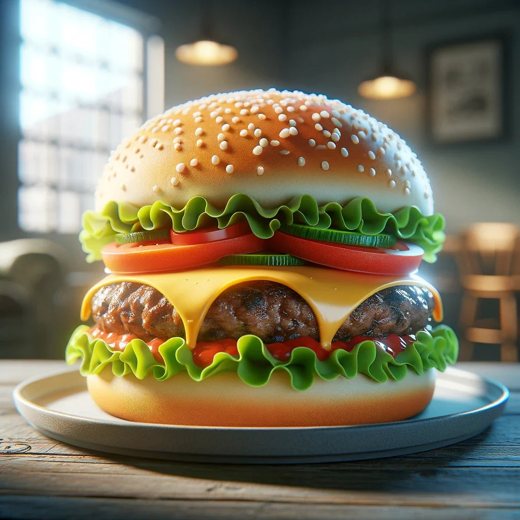 Gourmet Burger Delight Canvas