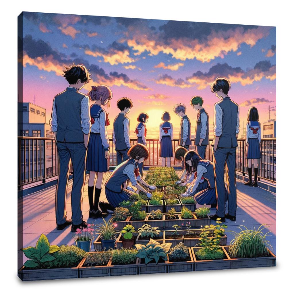 Rooftop Dreamscape Canvas