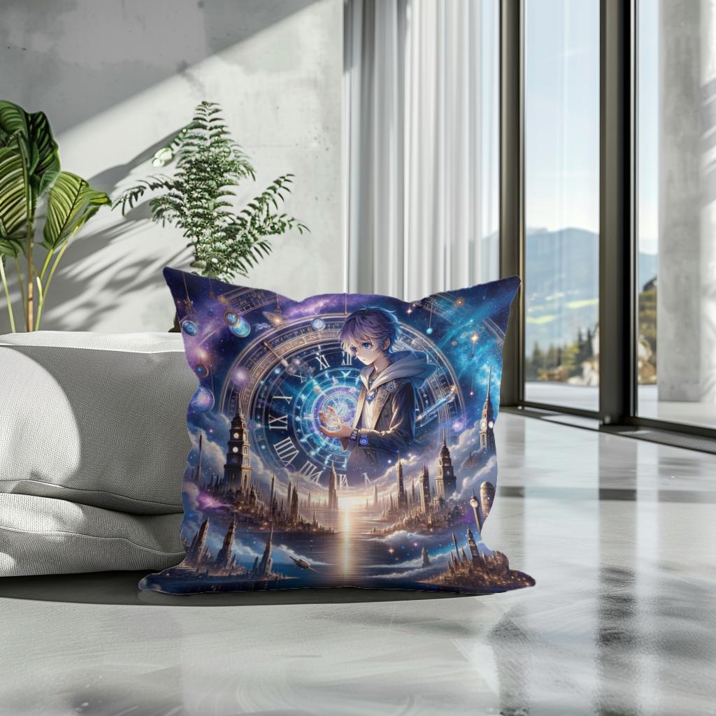 Cosmic Time Voyager Cotton Cushion