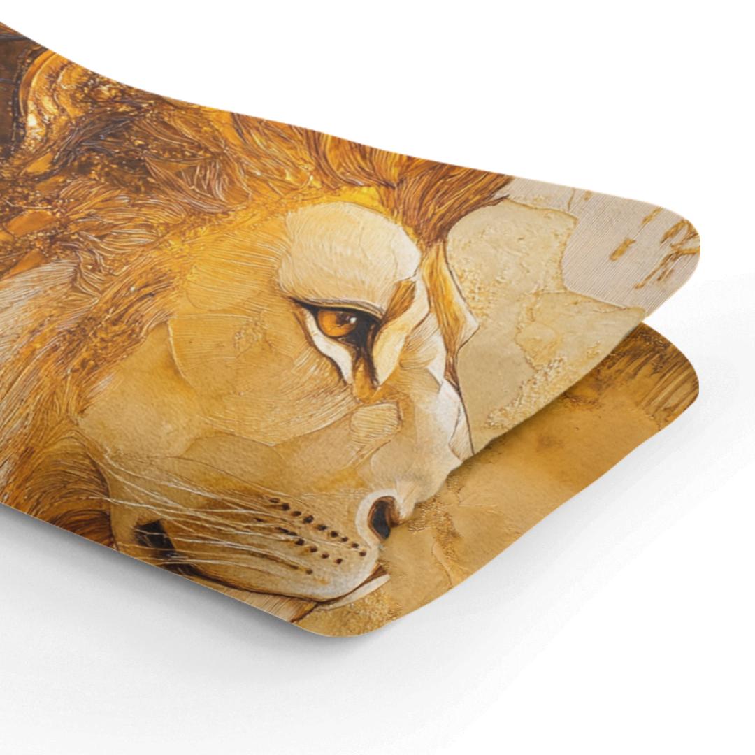 Contemplative Lion Blanket