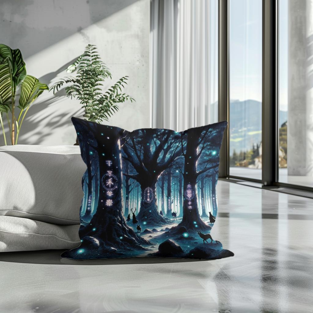 Twilight Forest Mysteries Cotton Cushion