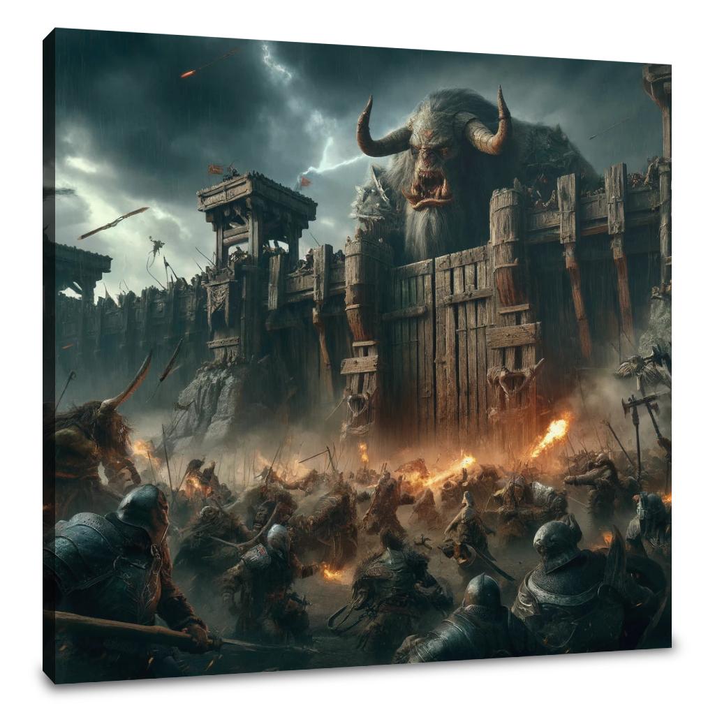 Assault on the Orc Fortress Canvas