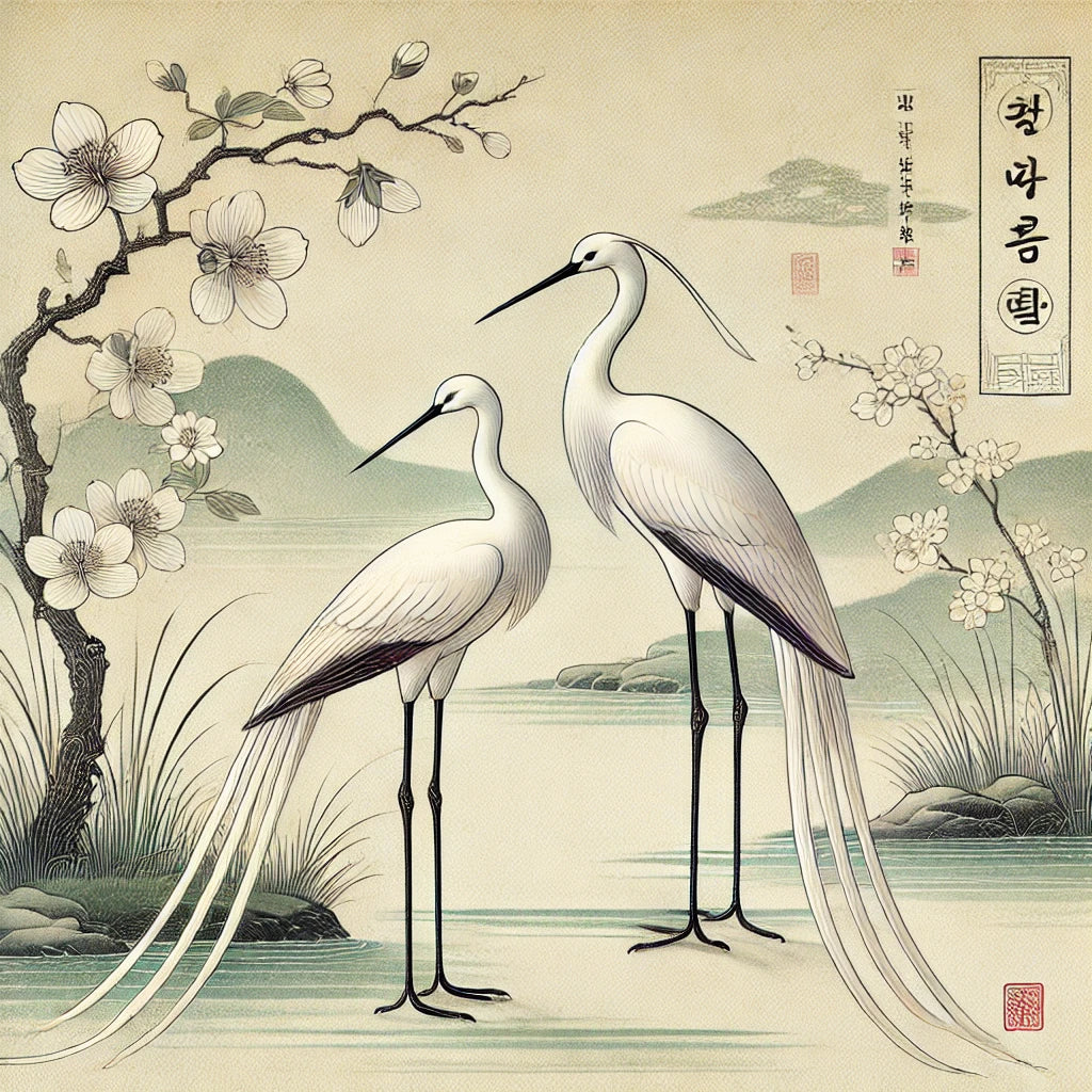 Serene Cranes Canvas