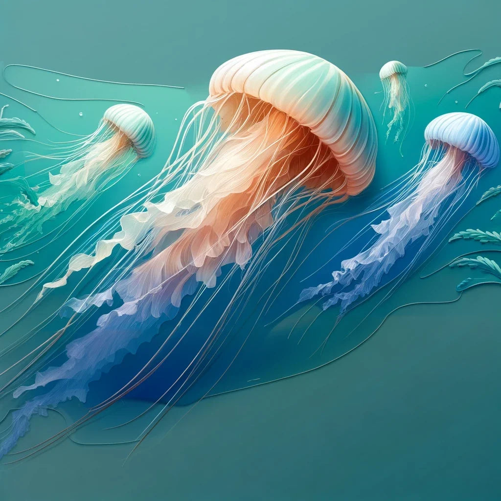 Graceful Jellyfish Canvas