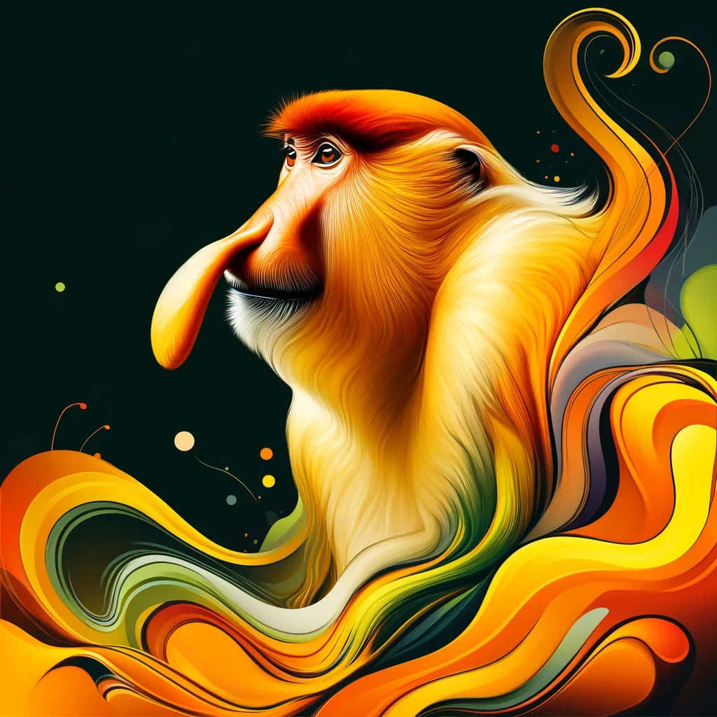 Graceful Proboscis Monkey Canvas