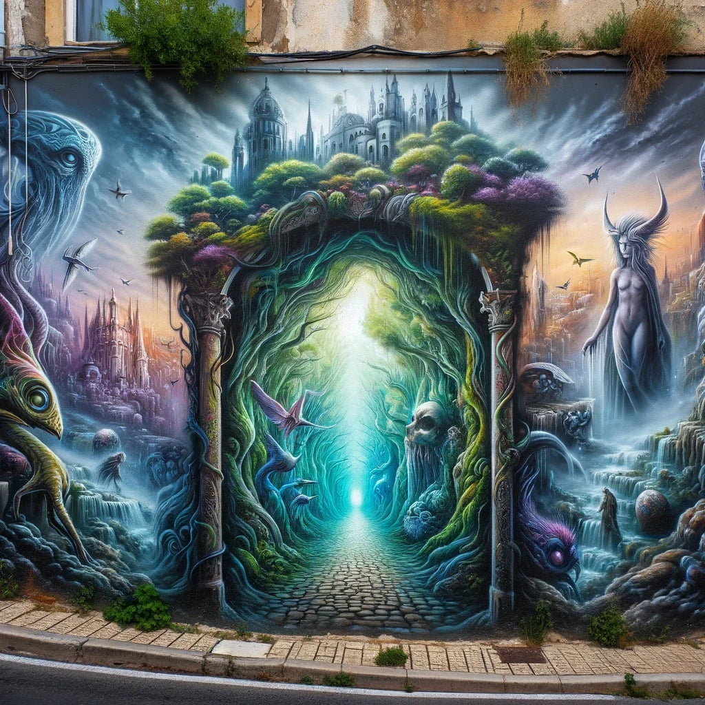 Graffiti Gateway Canvas