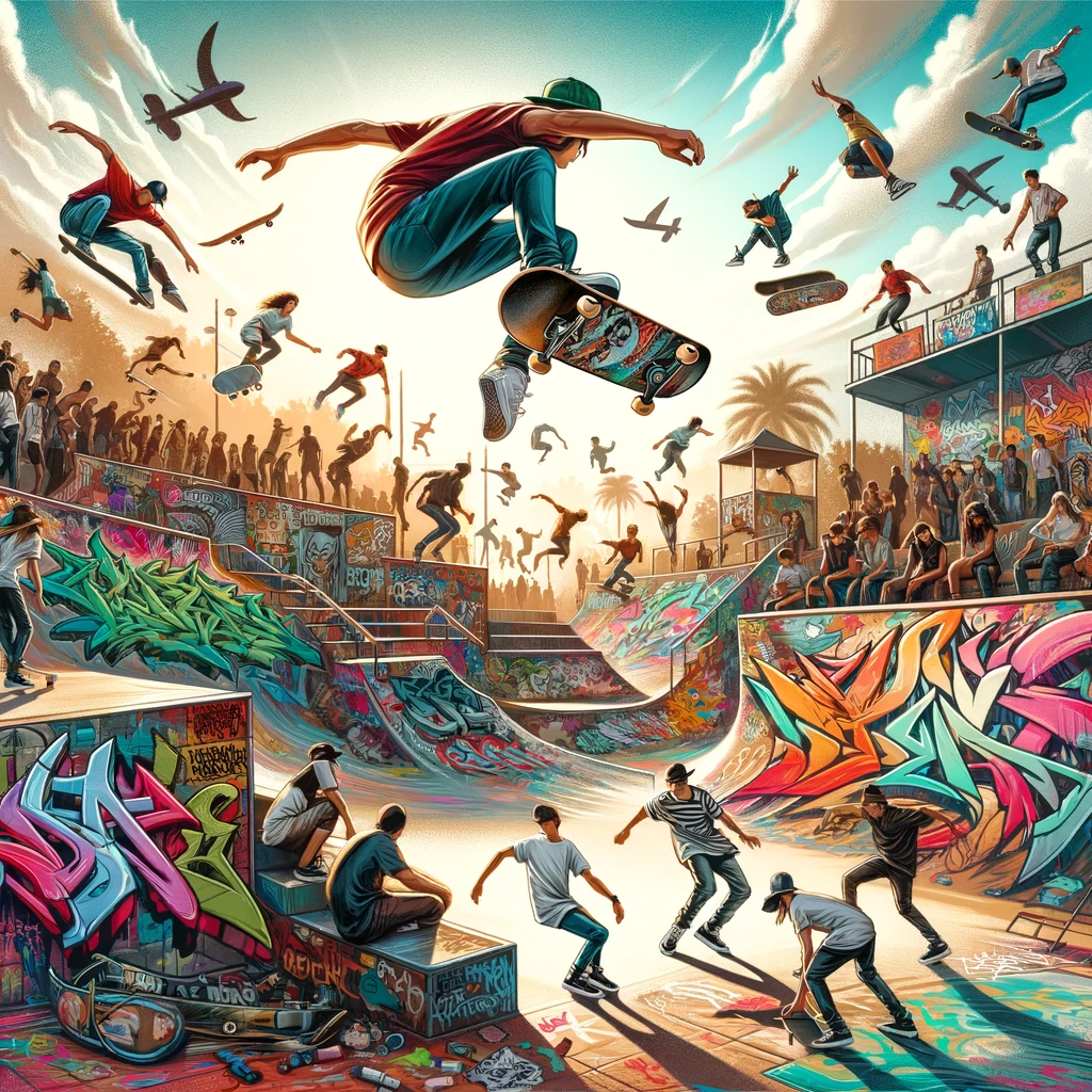Graffiti, Skate, Murals Canvas