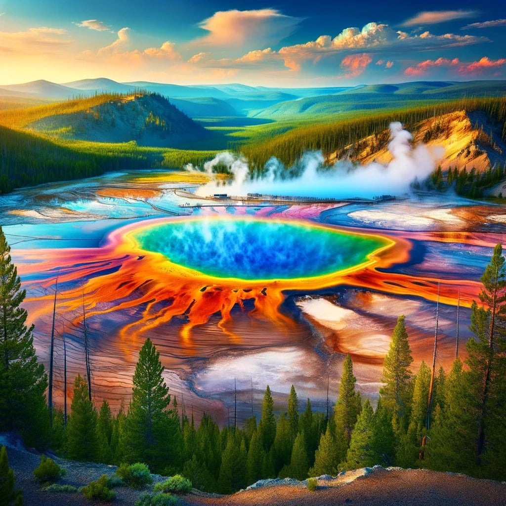 Grand Prismatic Vista Canvas