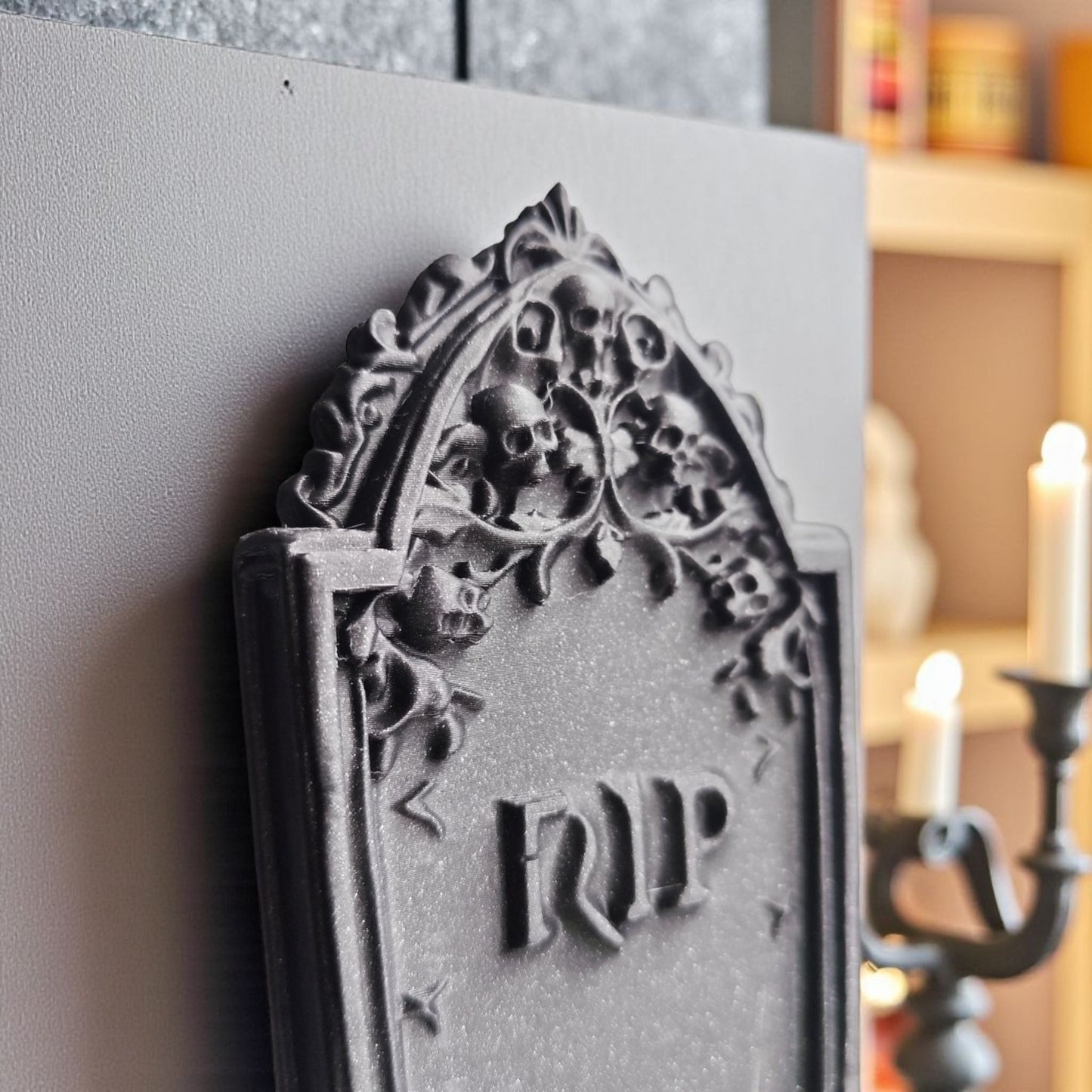 Scary Halloween Tombstone Decoration – Detailed PLA Grave Ornament