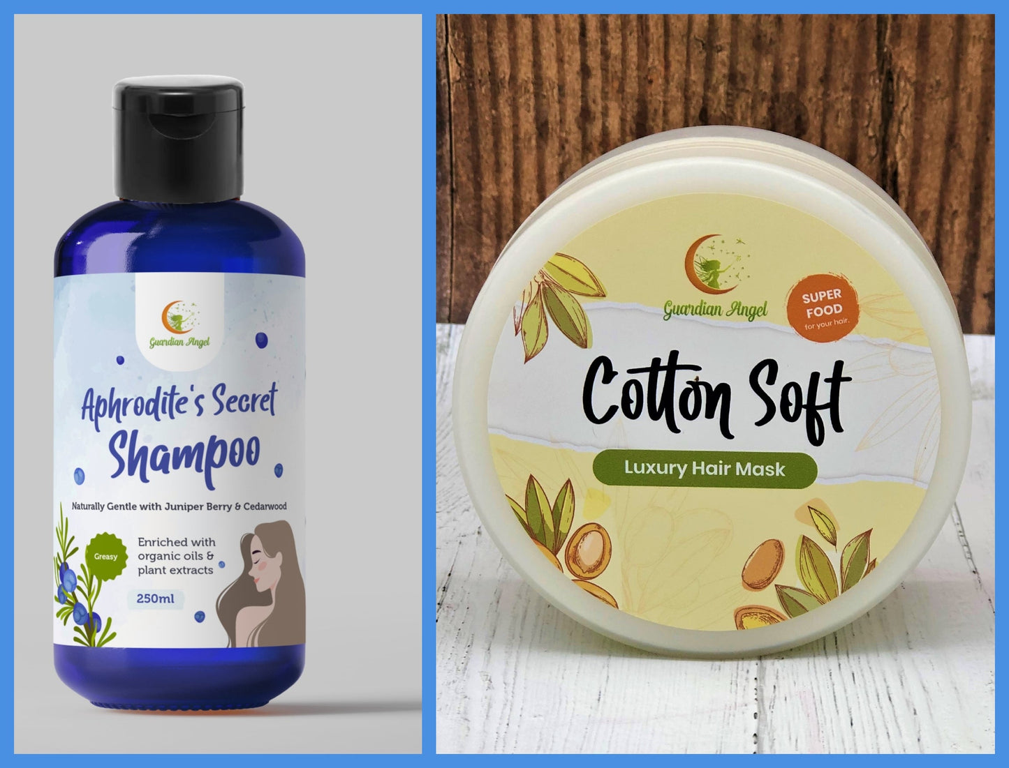 Organic and Natural GREASY HAIR Shampoo & Hair Mask Set