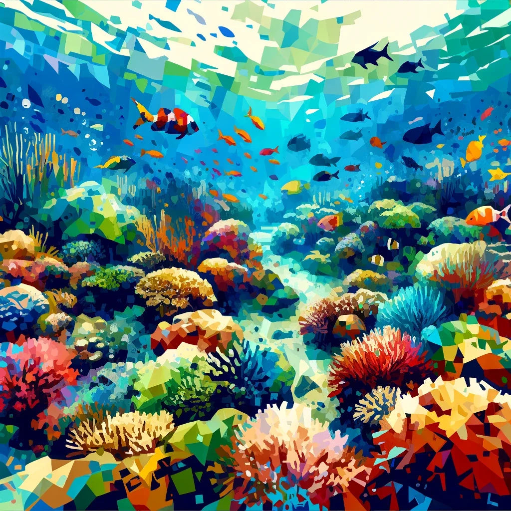 Great Barrier Reef Abstract Canvas