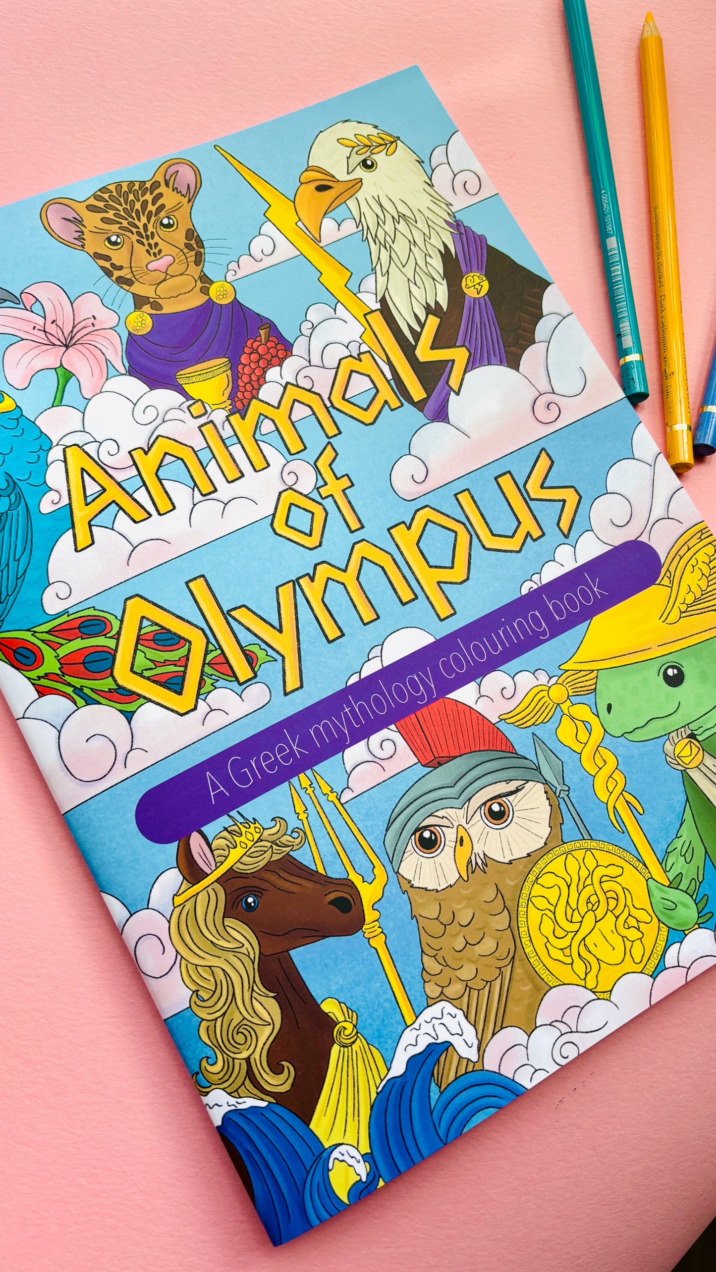 Animals of Olympus: A Greek Mythology Colouring Book