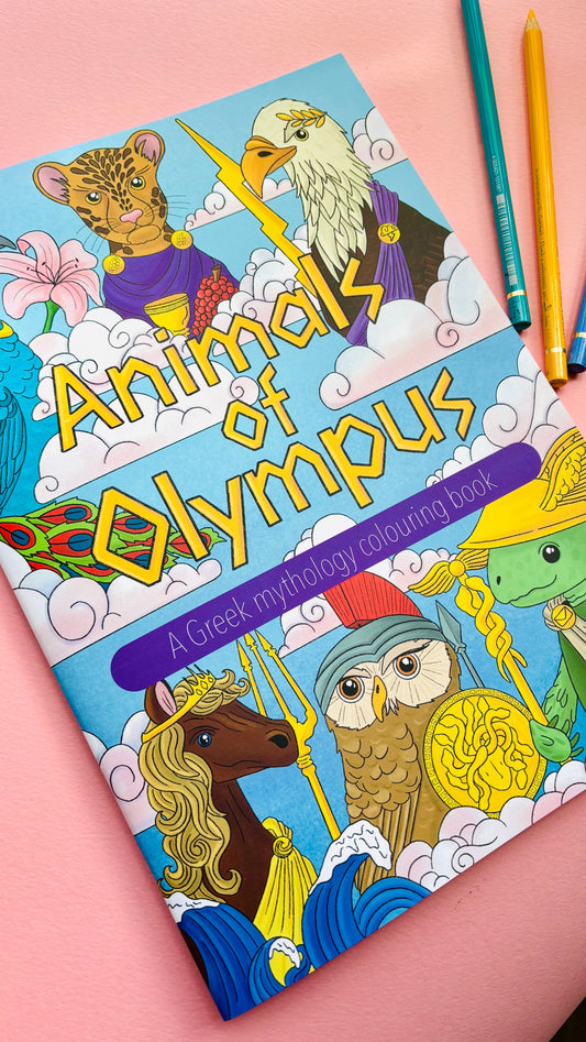 Animals of Olympus: A Greek Mythology Colouring Book