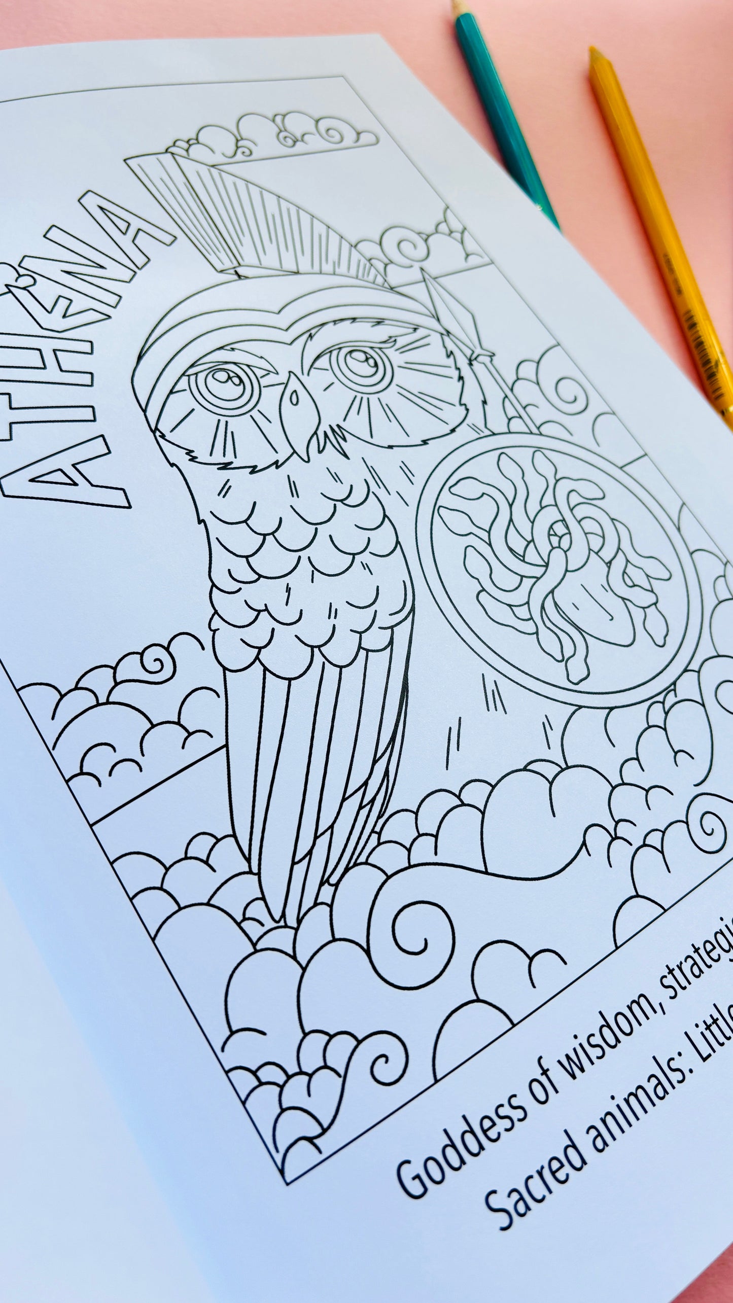 Animals of Olympus: A Greek Mythology Colouring Book