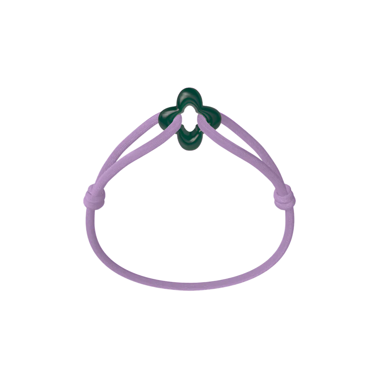 Green Clover Cord Bracelet