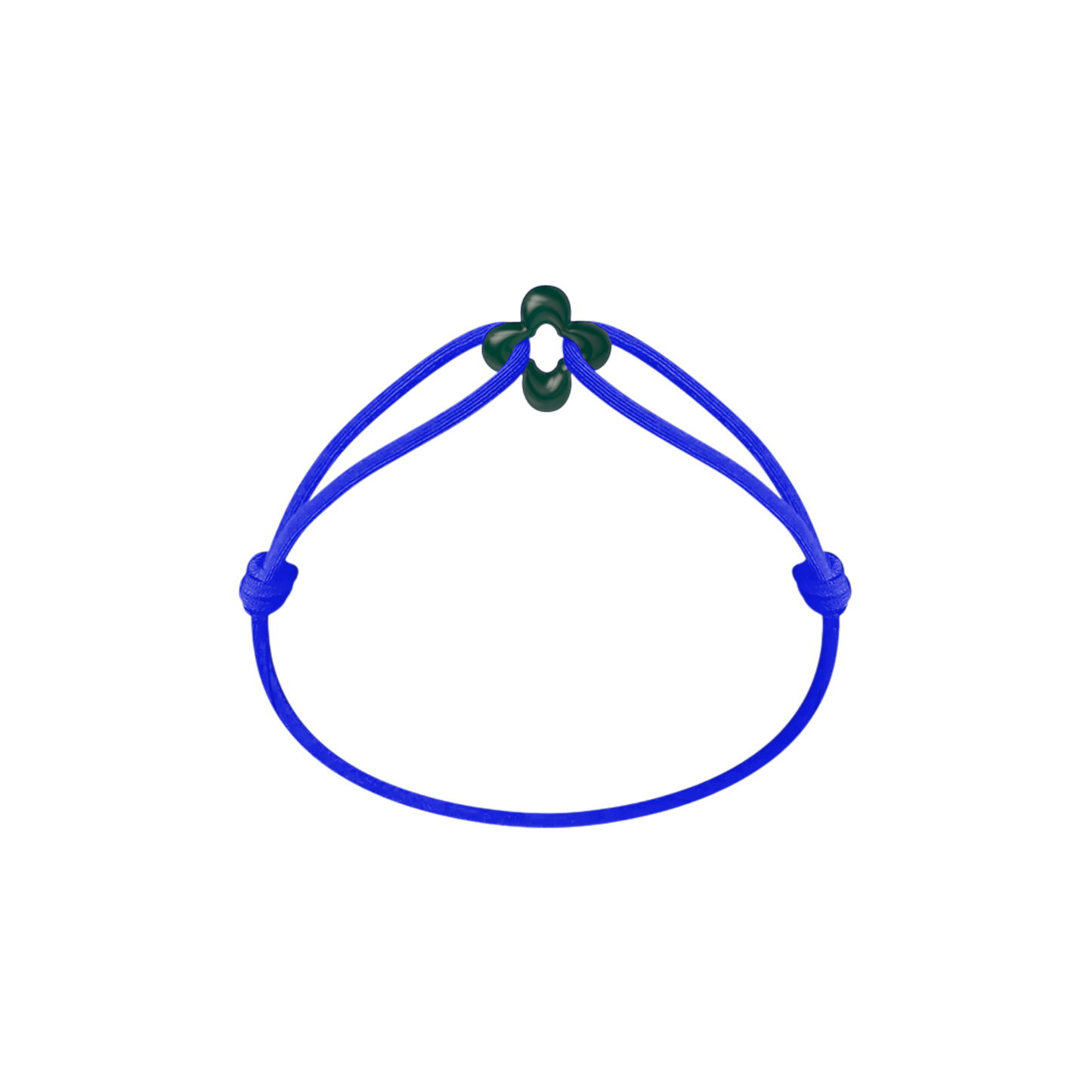 Mini Green Clover Cord Bracelet