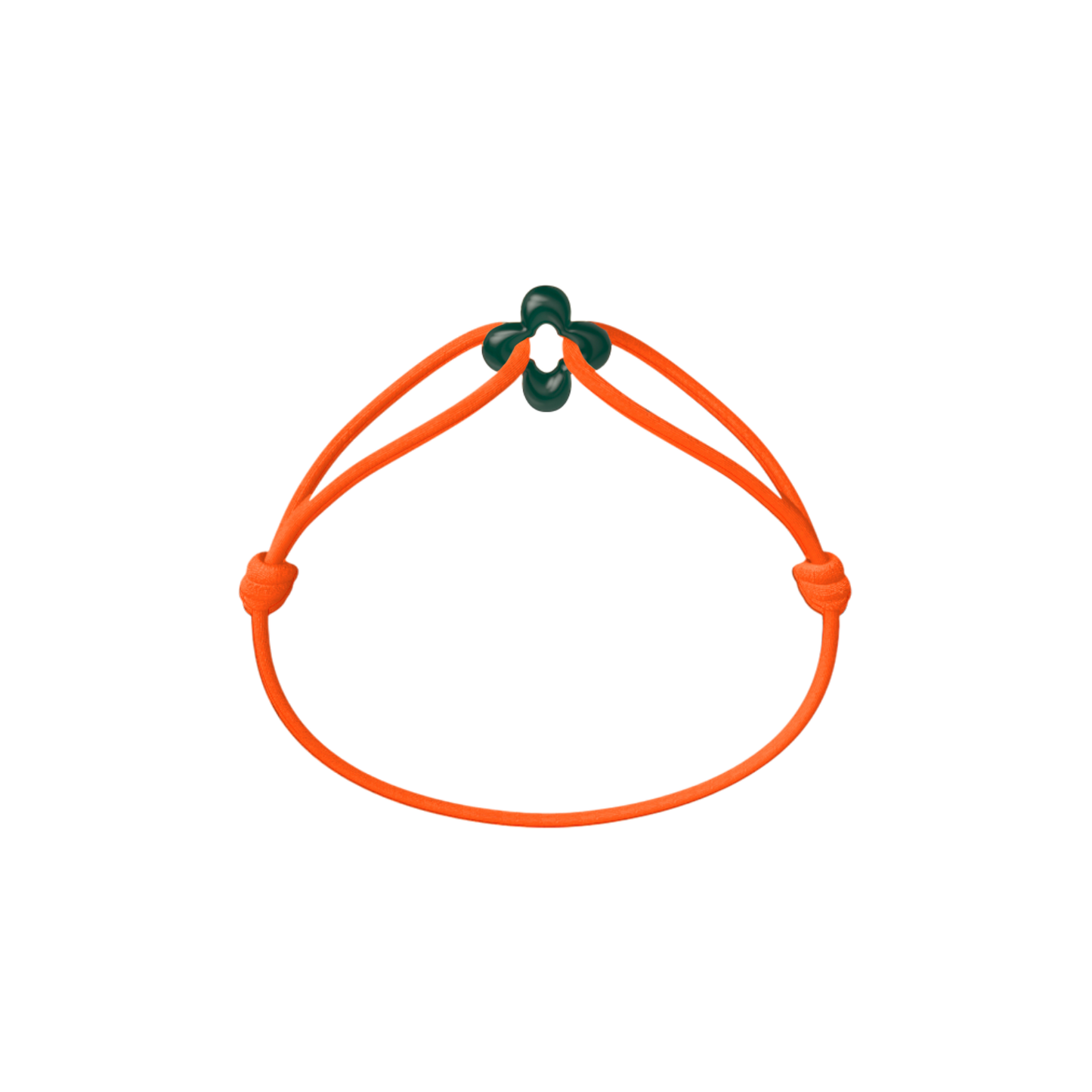 Mini Green Clover Cord Bracelet