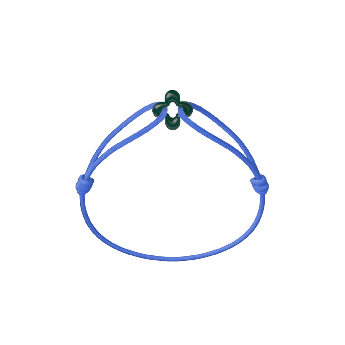 Mini Green Clover Cord Bracelet