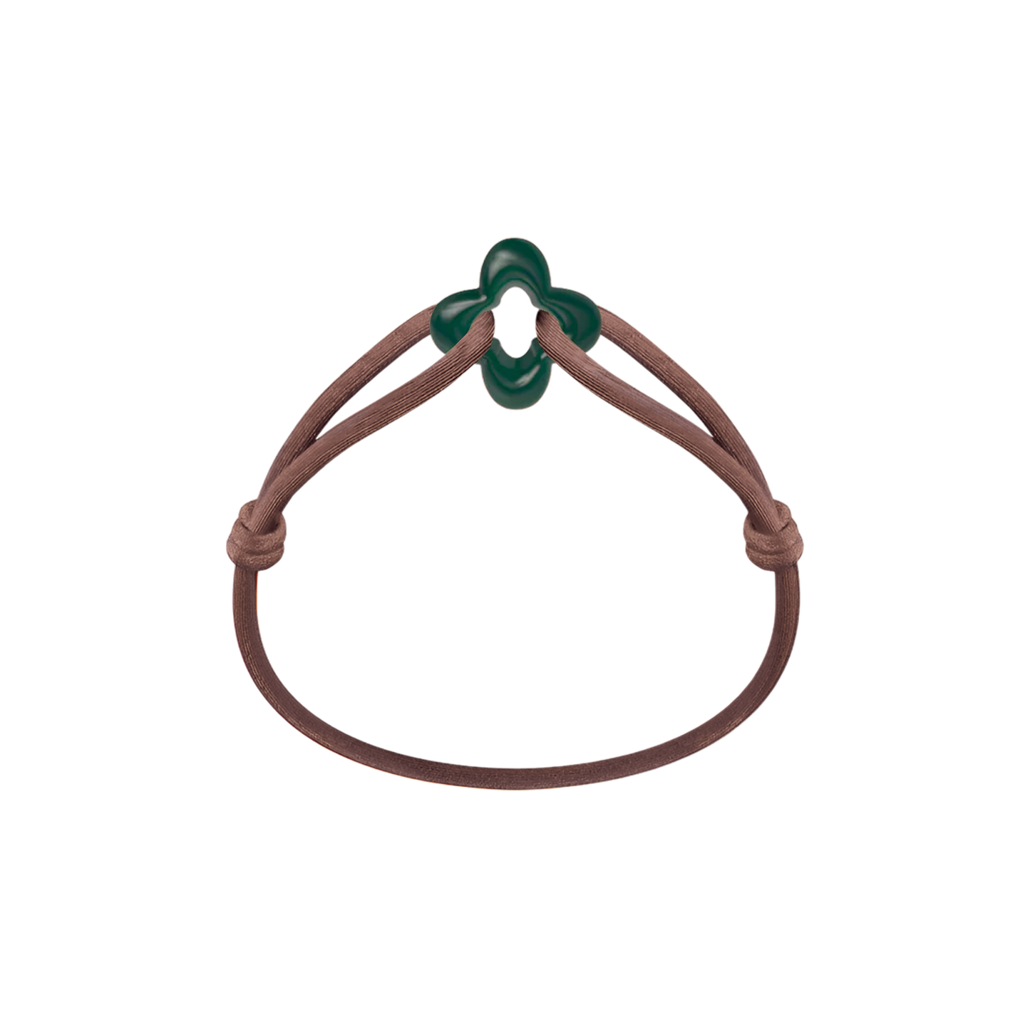 Green Clover Cord Bracelet