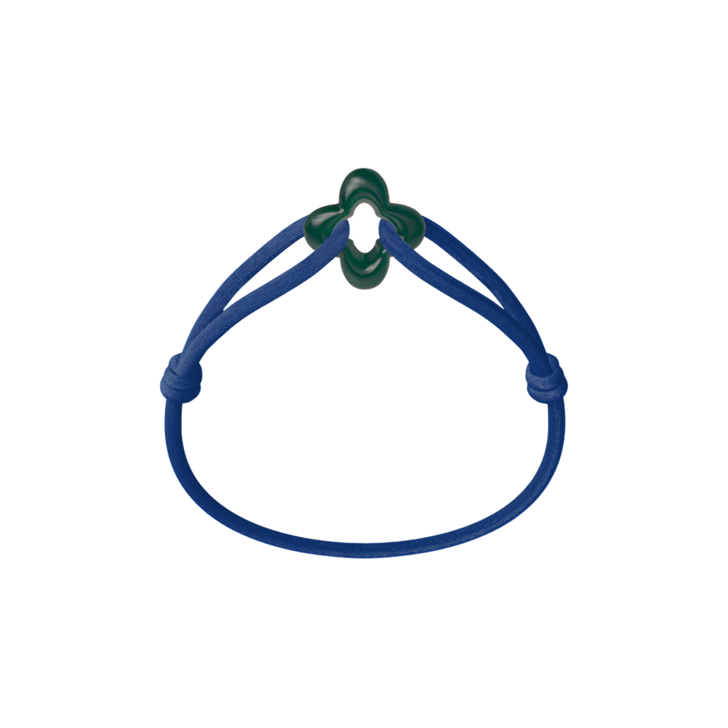 Green Clover Cord Bracelet