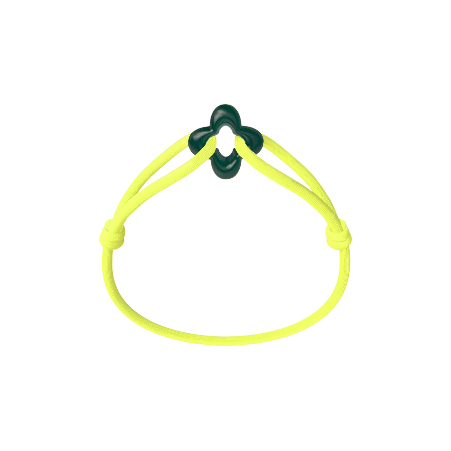 Green Clover Cord Bracelet