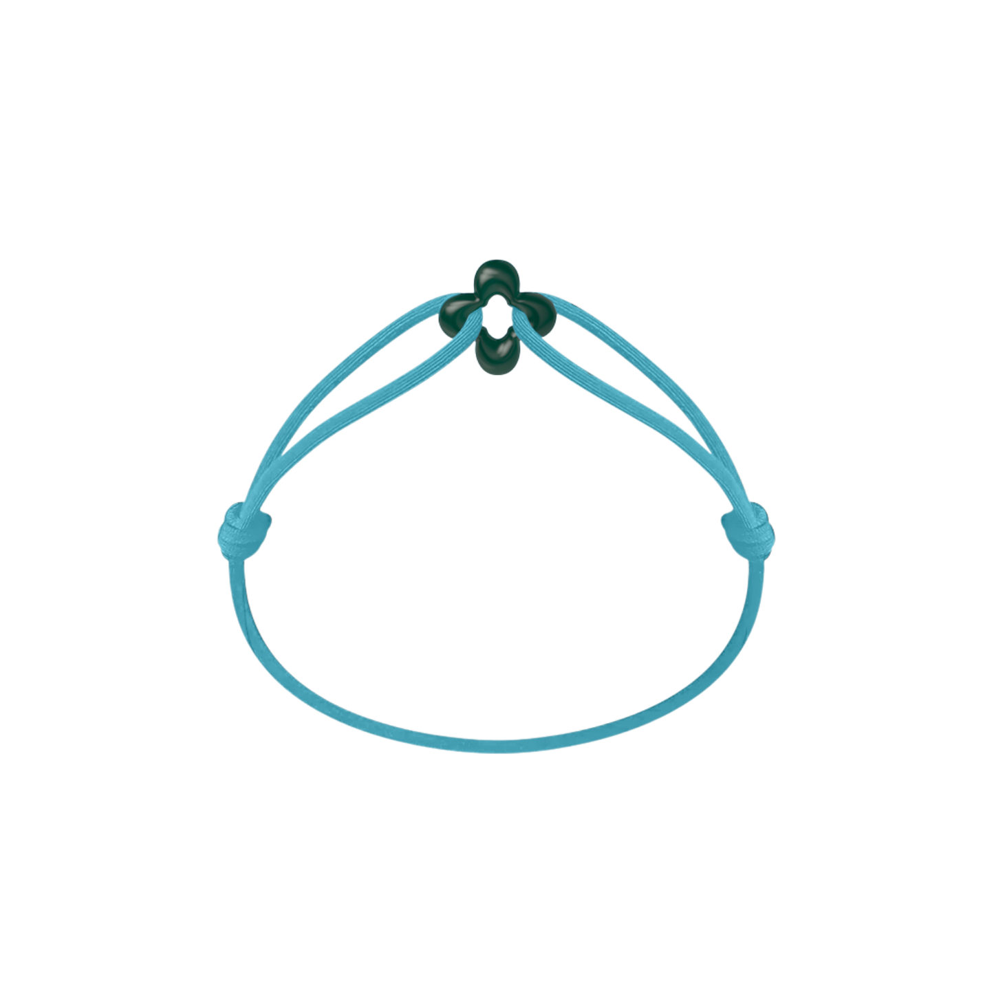Mini Green Clover Cord Bracelet