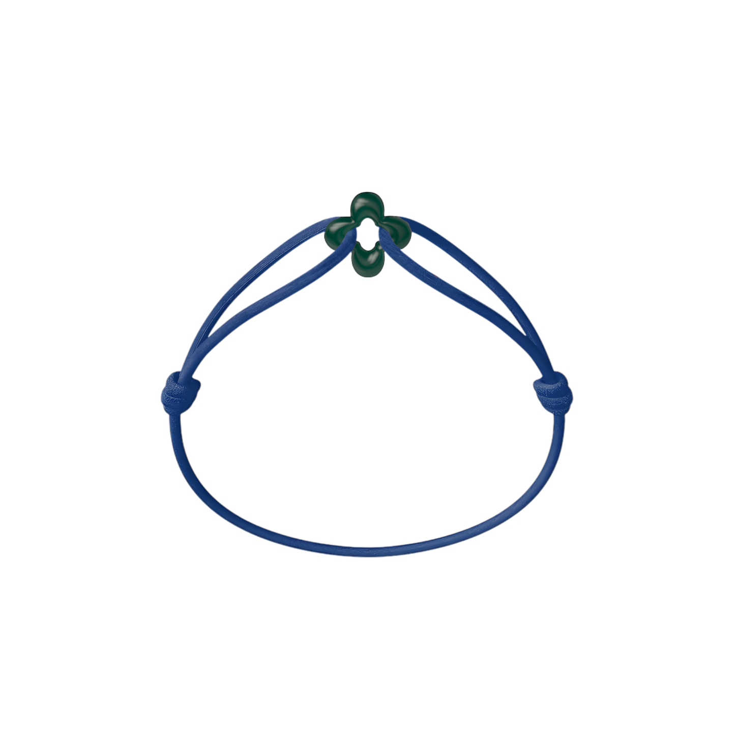 Mini Green Clover Cord Bracelet
