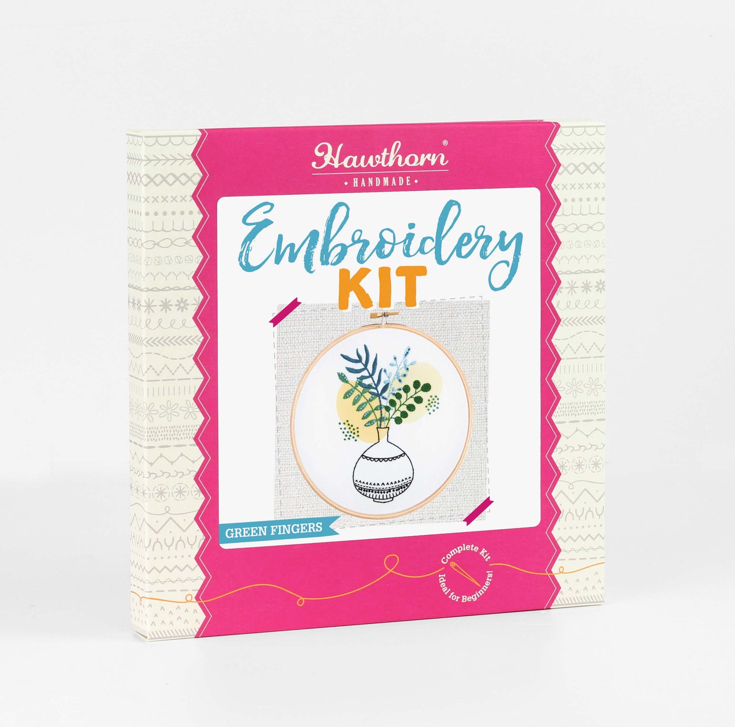 'Green Fingers' Botanical Embroidery Kit for Beginners