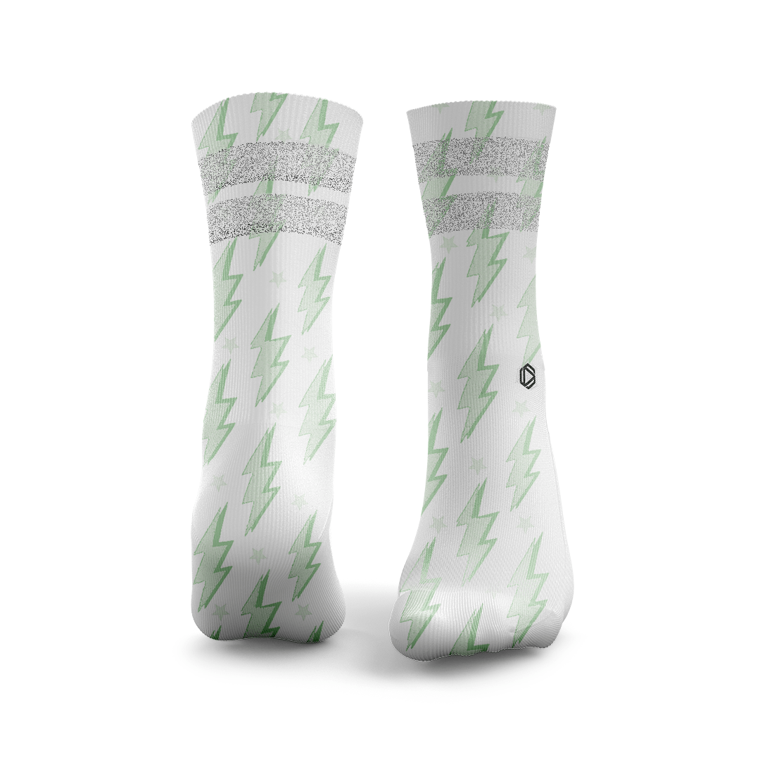 Lightning Bolts Glitter Socks