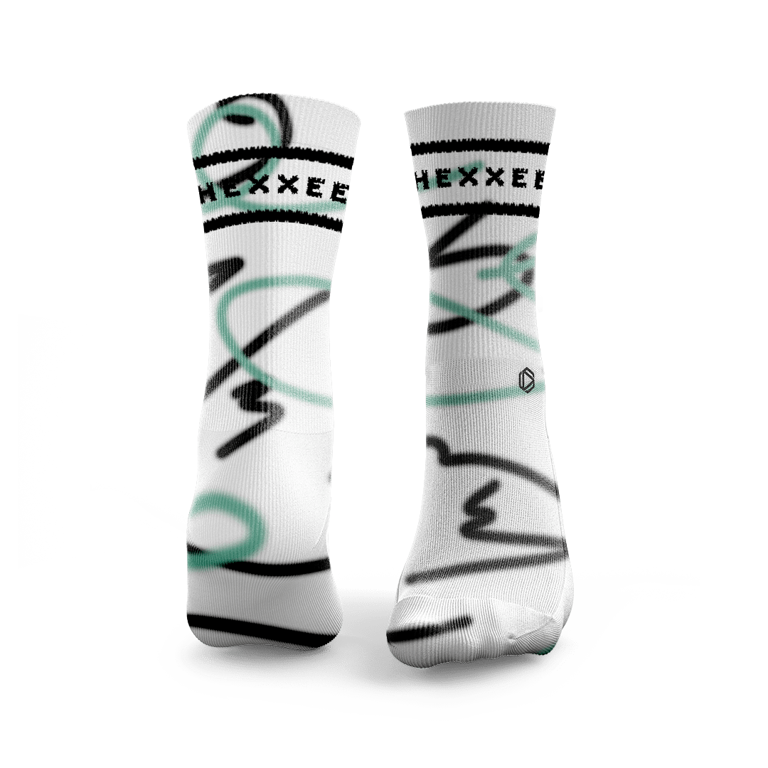 Squiggle Lines Padel Socks
