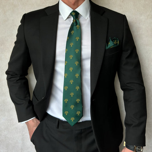 Tree Tie Green & Gold