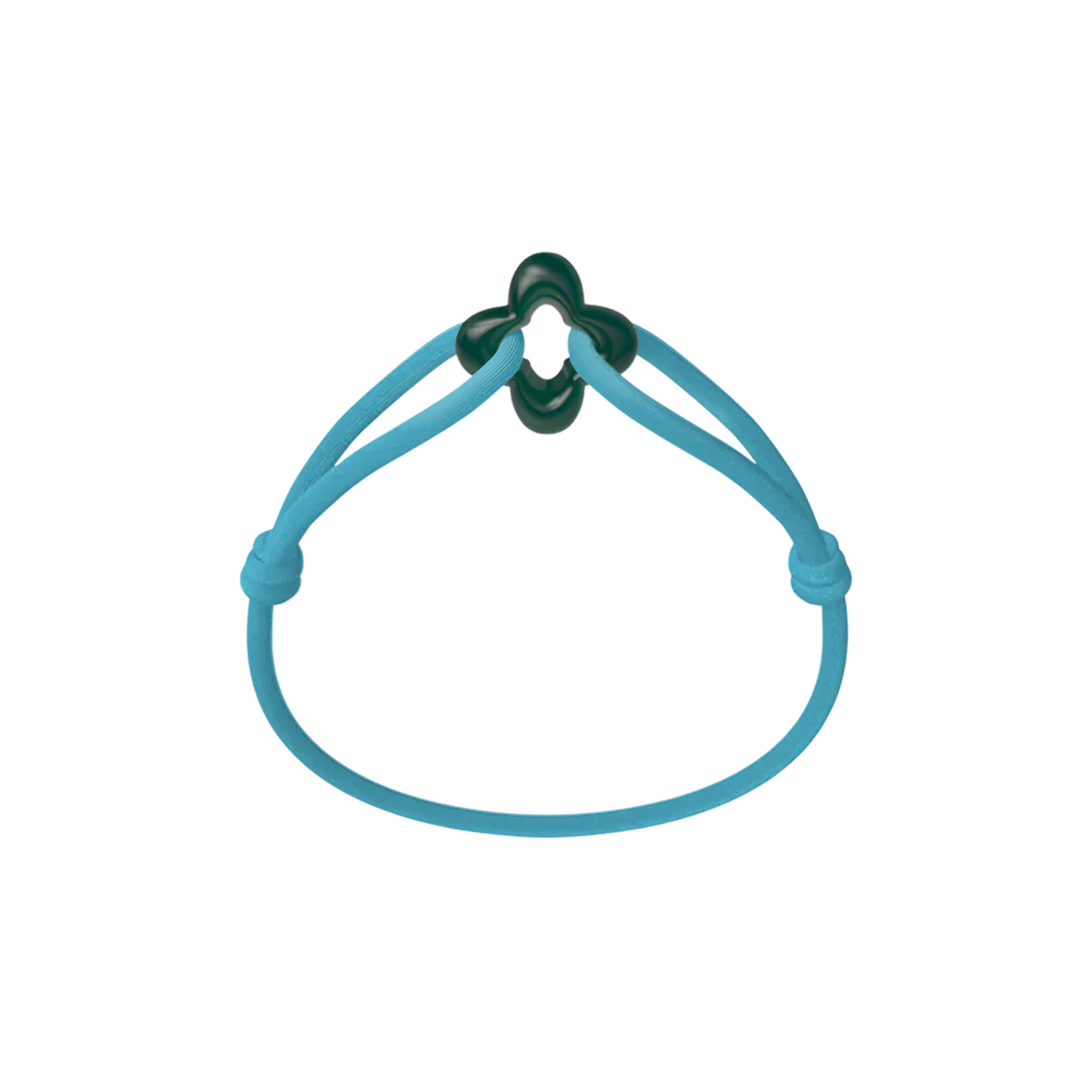 Green Clover Cord Bracelet