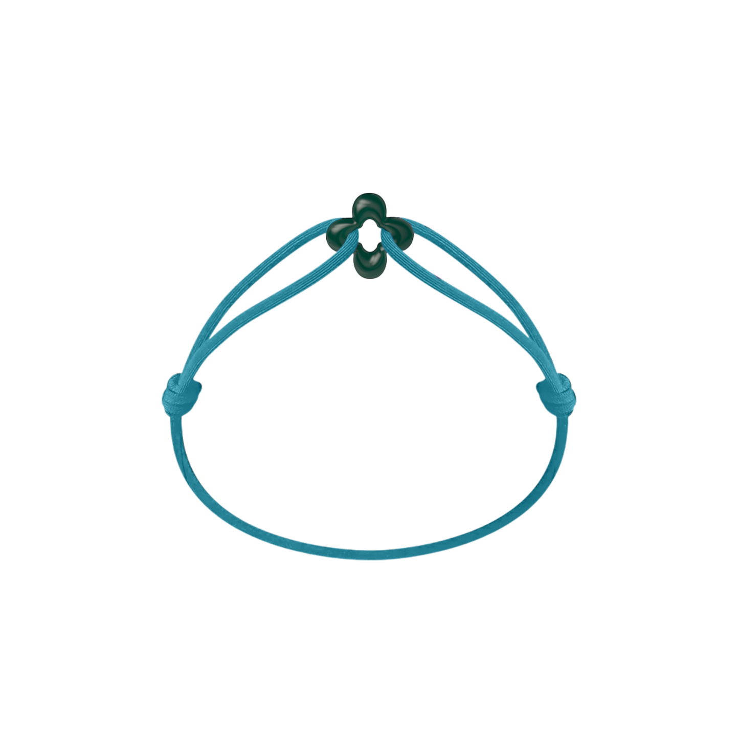 Mini Green Clover Cord Bracelet